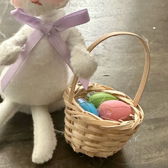 Annalee Dolls  5” EASTER BUNNY WITH BASKET NWT - Picture 2 of 8